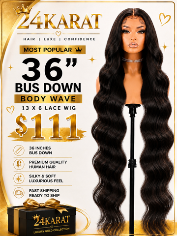 Body wave Bust Down 36’’