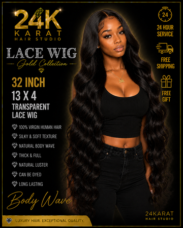 Body wave 13x4 Lace Wig 32’’ G