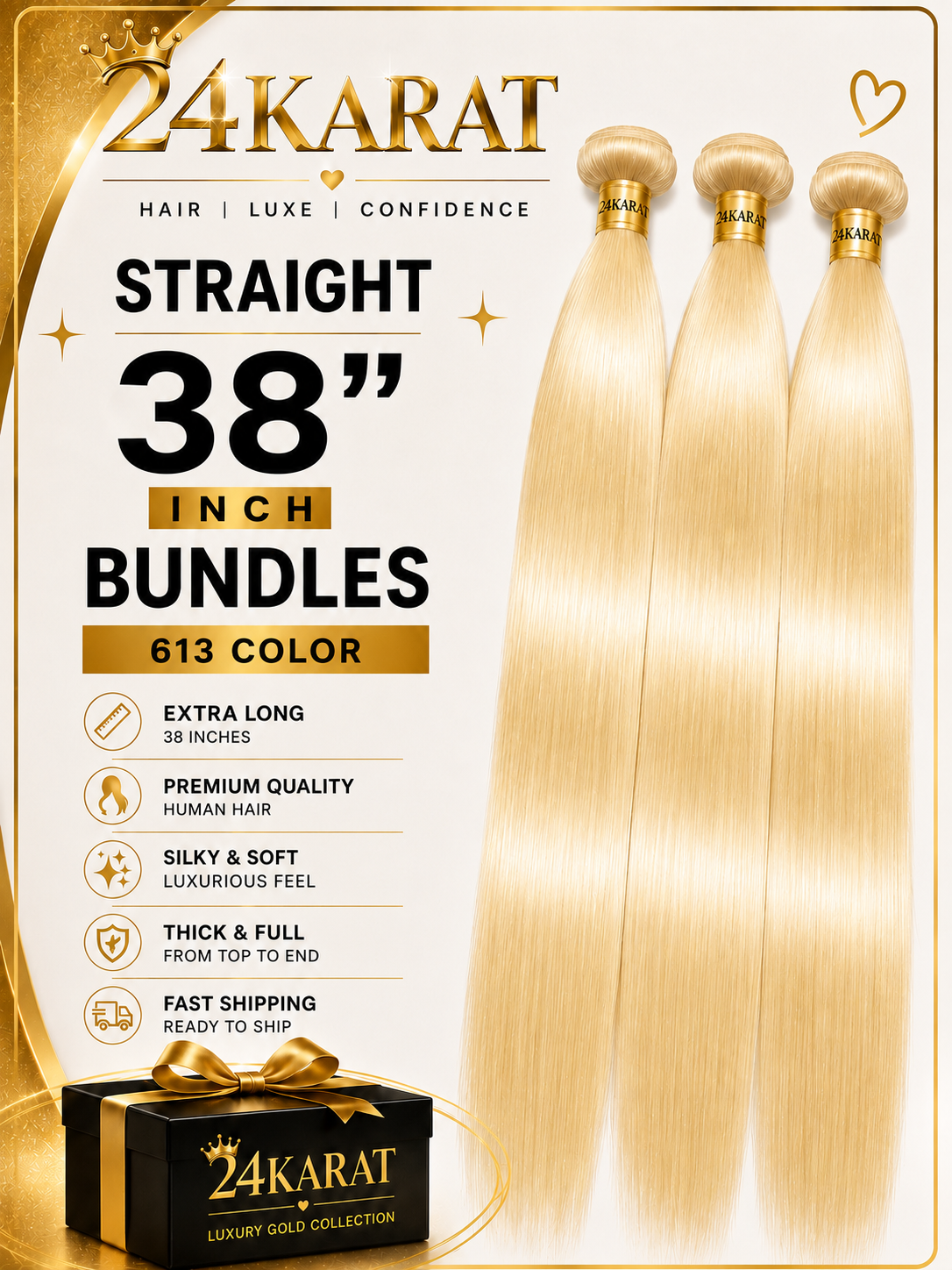 Bust Down Bundles 613 38’’