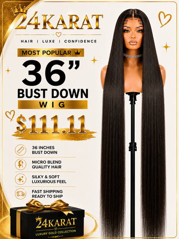 Bust Down 36’’ Lace Wig