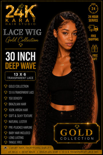 Deep wave 13 x 6 lace wig 30’’ G