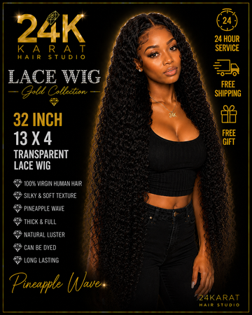 Pineapple Wave 13x4 Lace Wig 32’’ G