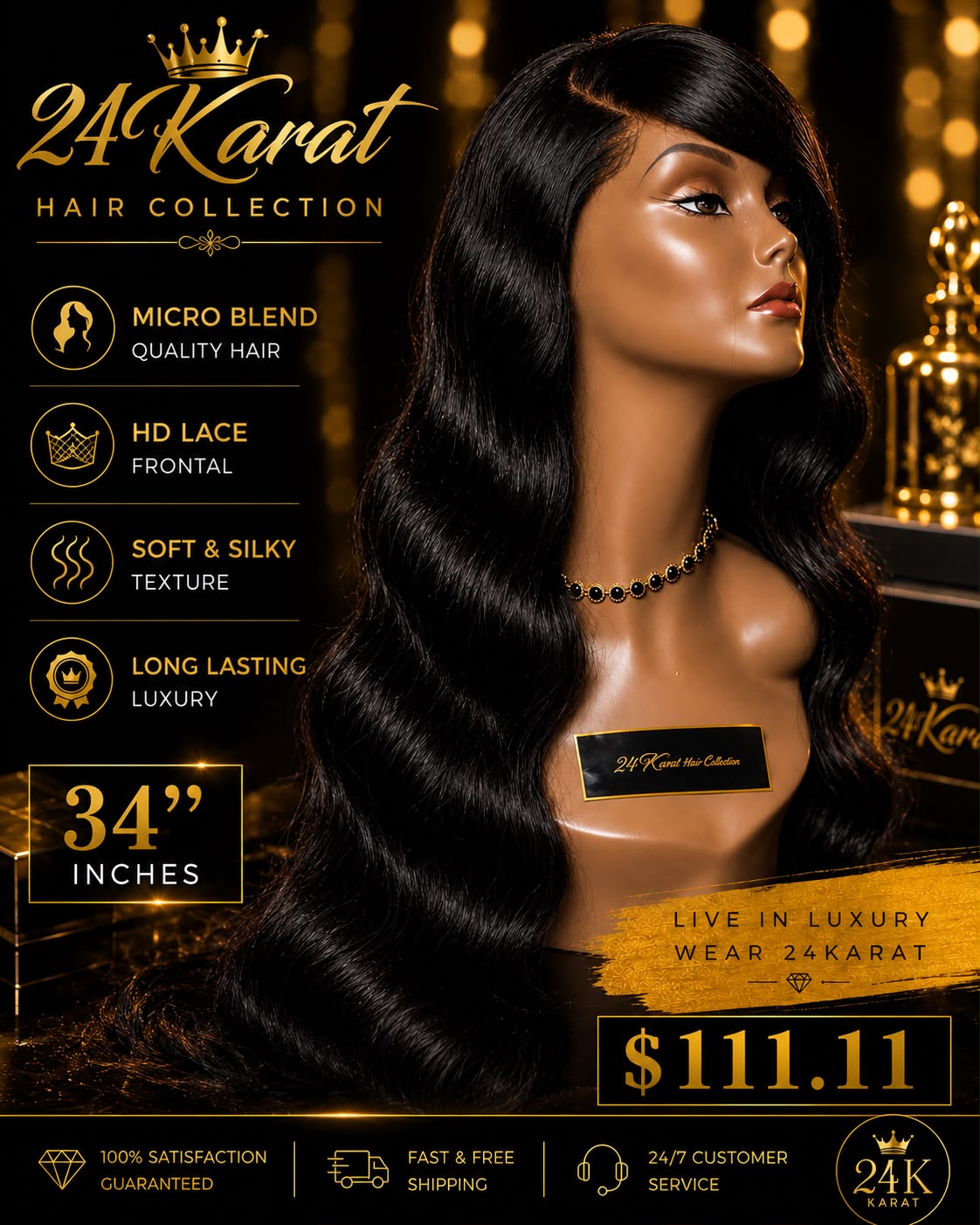 Bust Down Body wave Lace Wig